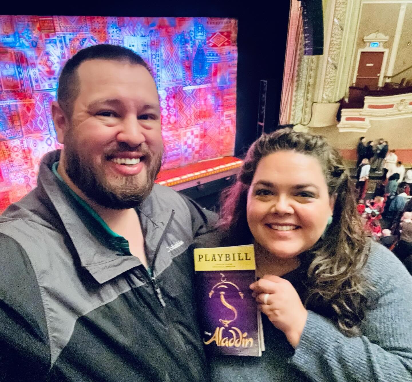Seeing such a great adaptation of @aladdin today at the Orpheum. I always feel spoiled when music theater is part of my day!