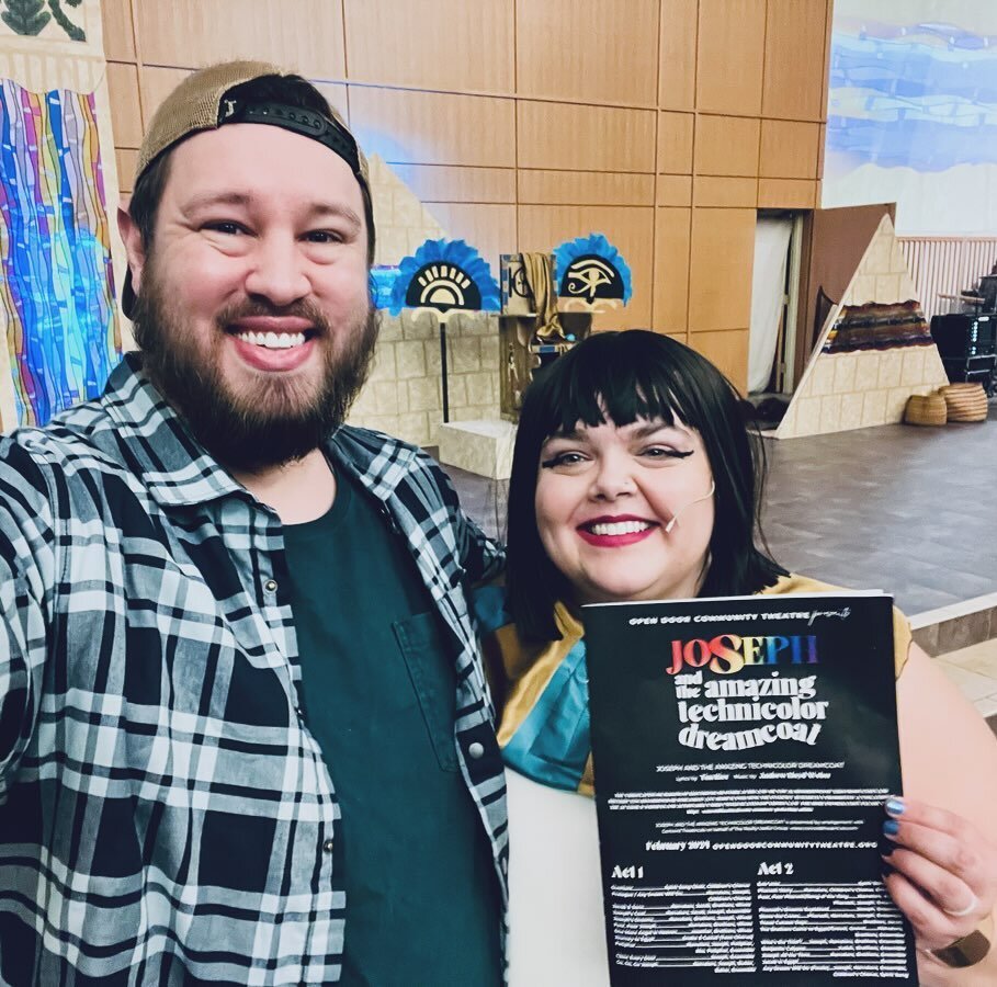 Surprise! A &ldquo;playbill&rdquo; pic of my own 😍 I am SO glad I took the leap back into MT for myself, 15 years later. WHAT a fun cast, crew, and experience this has been. Super grateful for @opendoorcommunitytheatre and for Joseph and the Amazing