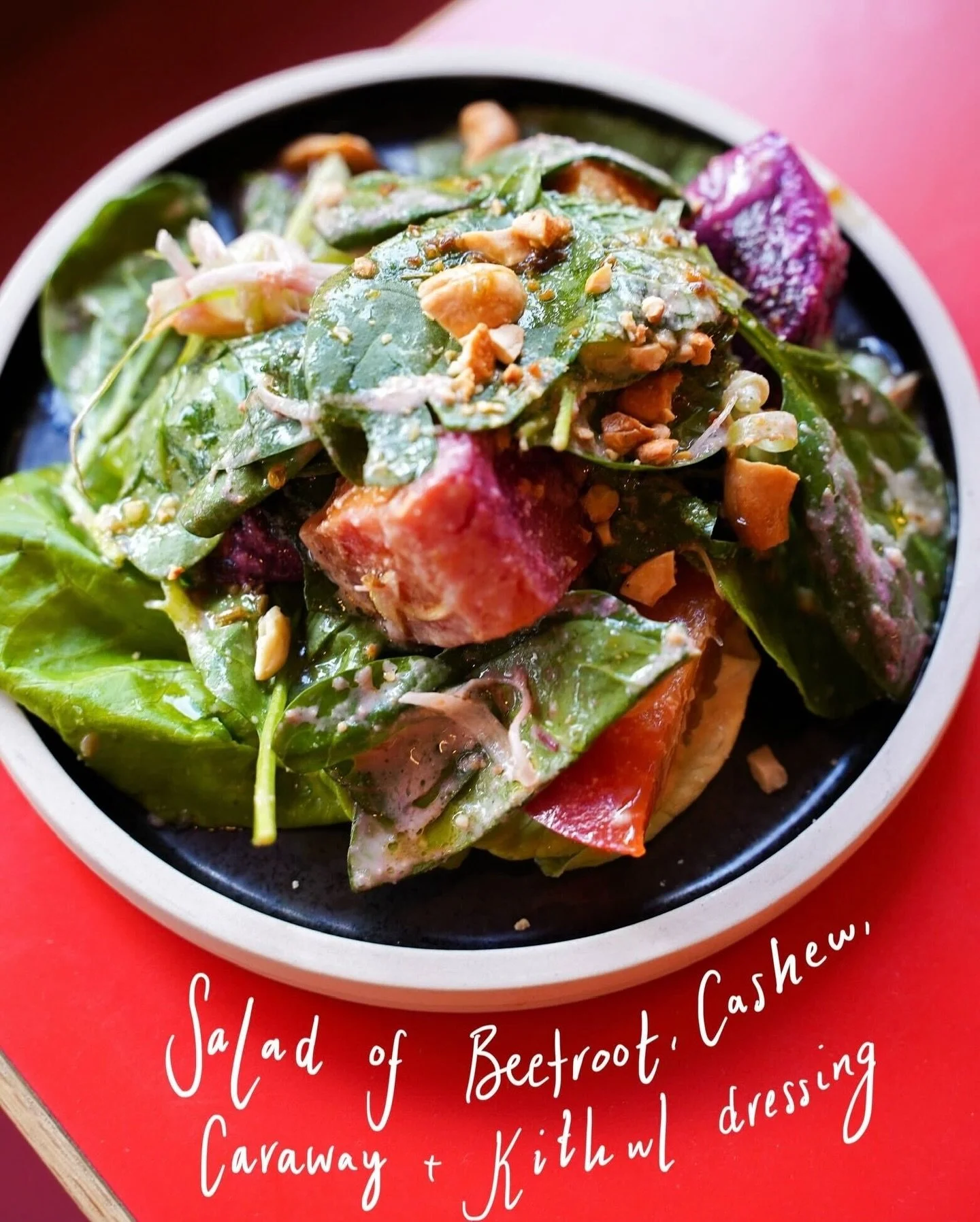 We&rsquo;ve got some really exciting new additions to the menu at Trinco!

Have you tried the new Salad of Beetroot, Cashew, Caraway &amp; Kithul Dressing? It&rsquo;s delicious, refreshing and crunchy 😍

Try it at Trinco Dulwich from Thu-Sat in the 