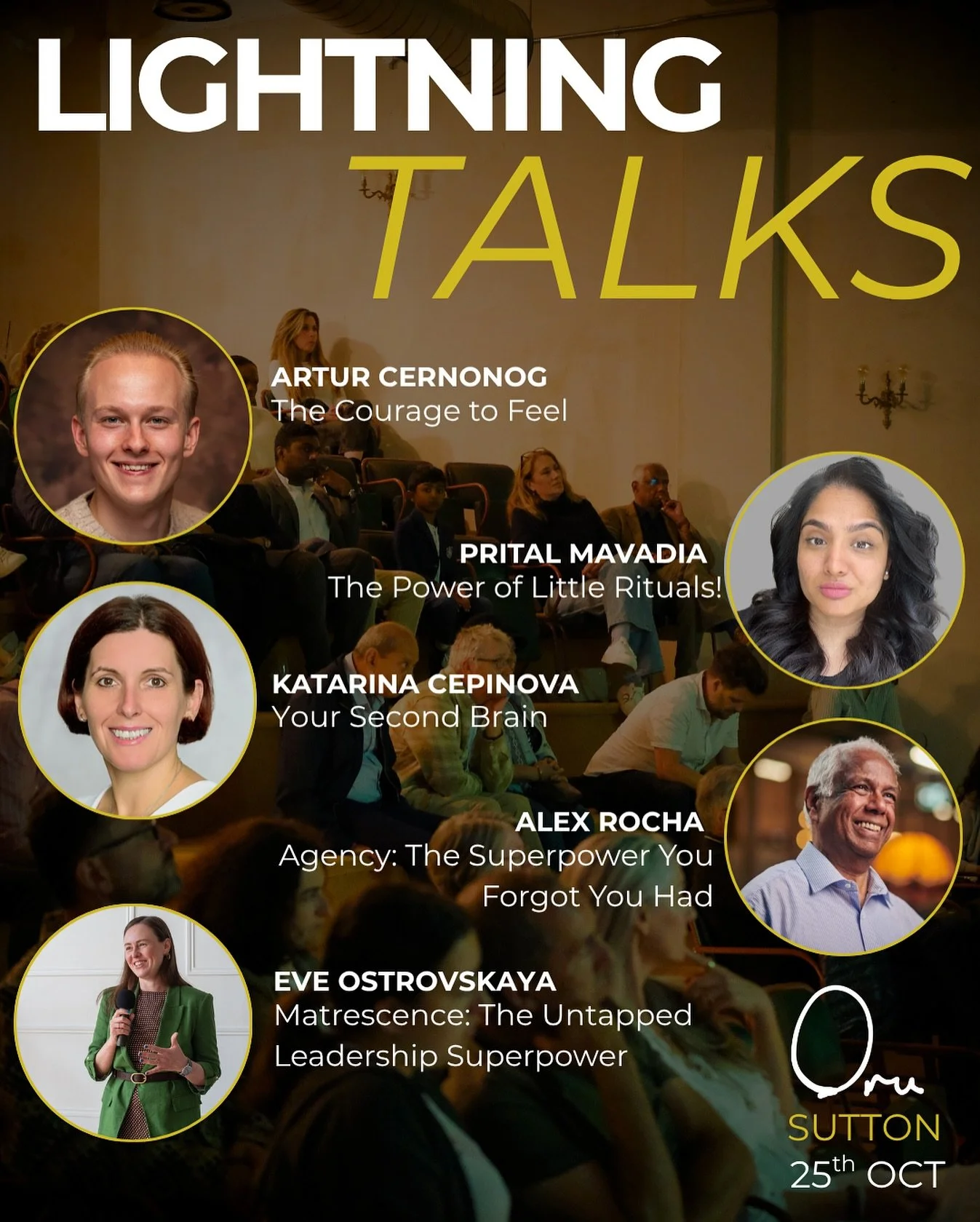 Lightning Talks is coming to Sutton ⚡

We are so excited to be hosting the second lightning talks in Sutton and we have some AMAZING speakers joining us to explore a wide range of widly different and exciting topics! This is going to be a night to le