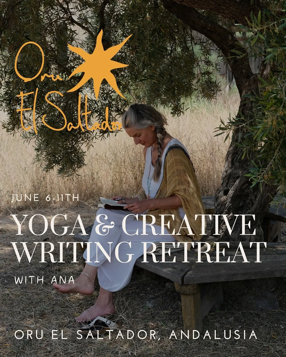 Yoga &amp; Creative Writing Retreat at Oru El Saltador ✍️☀️ June 6th - 11th 2026!

OPEN TO MEMBERS ONLY FOR FIRST WEEK 🌟

Join Ana and Oru for a 5 day Yoga &amp; Creative Writing retreat! Perhaps you have felt the call to write, or to lean into more
