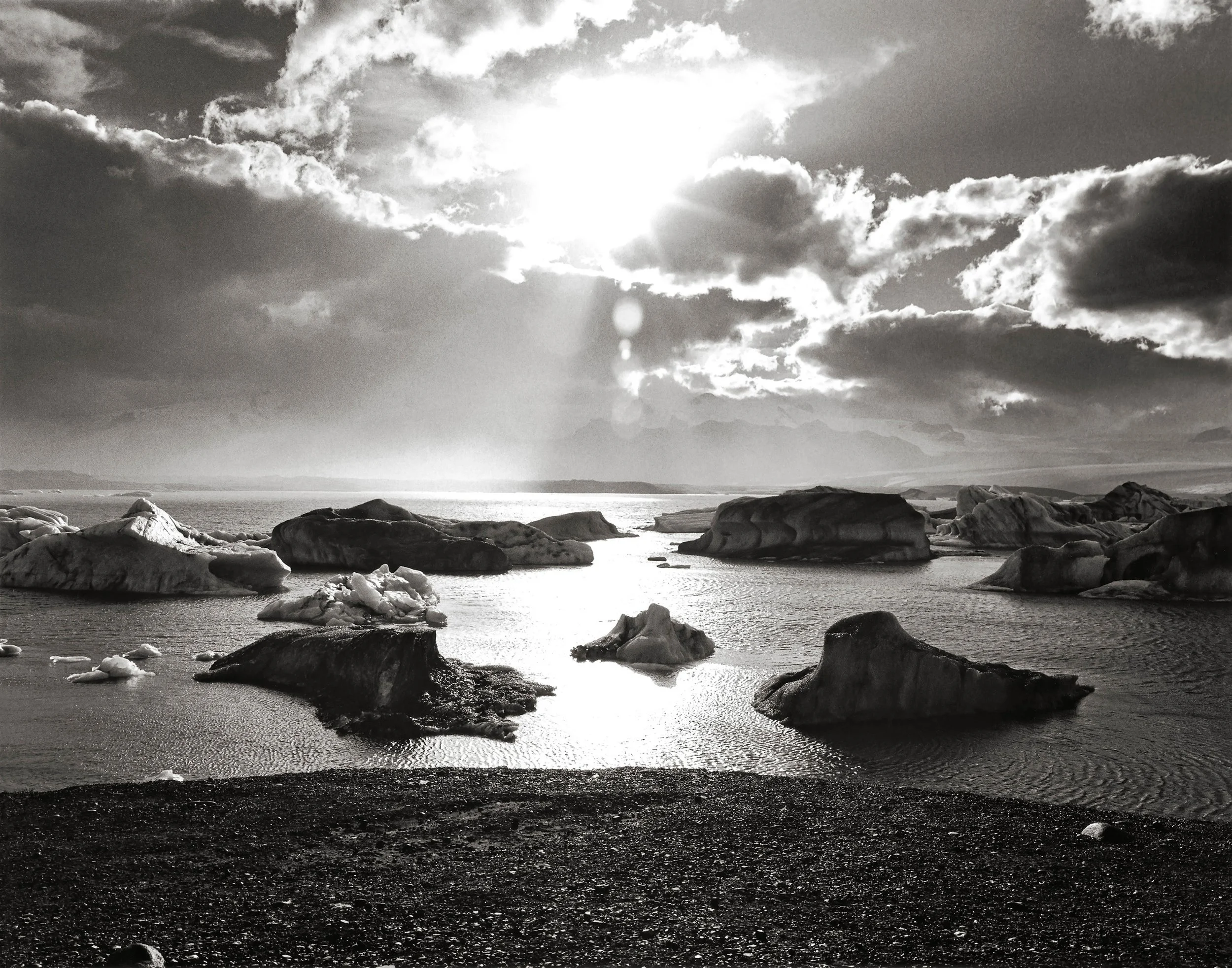 ICEBERG SUNSET Iceland 1997