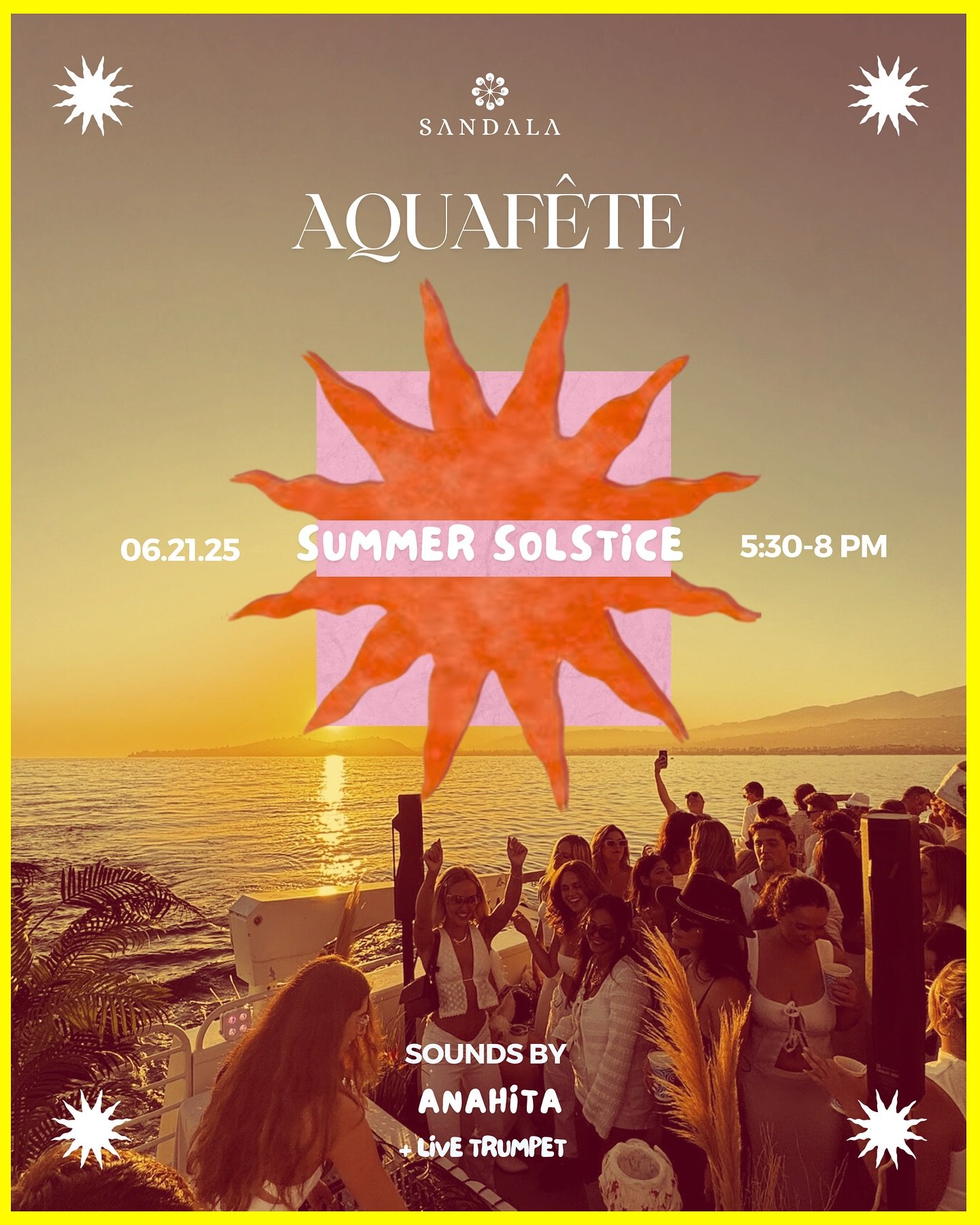 AquaF&ecirc;te Summer Solstice is almost here!! 🌞
Join us for the season opener via the link in bio. 
Enter the ticket giveaway: post this to your story, like, and comment to get entered in. Winners announced Thursday🤍