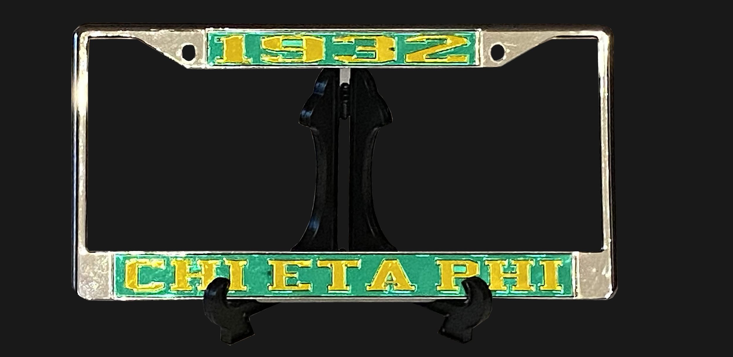 Chi Eta Phi Metal Plate Frame