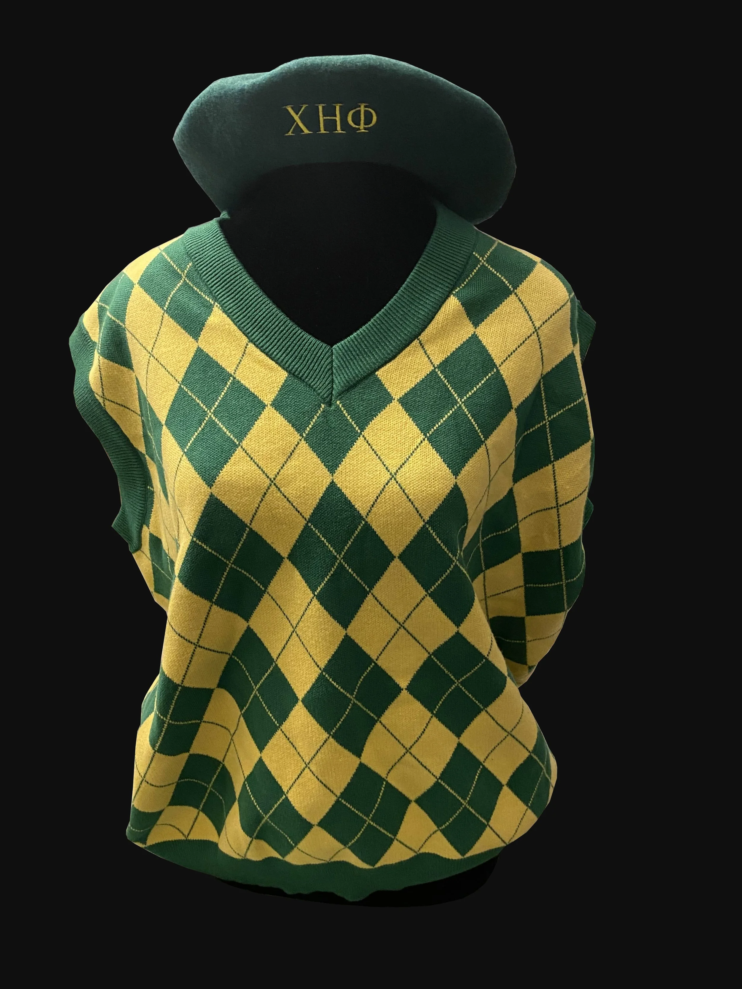 Argyle Sweater Vest + Green Beret.jpg