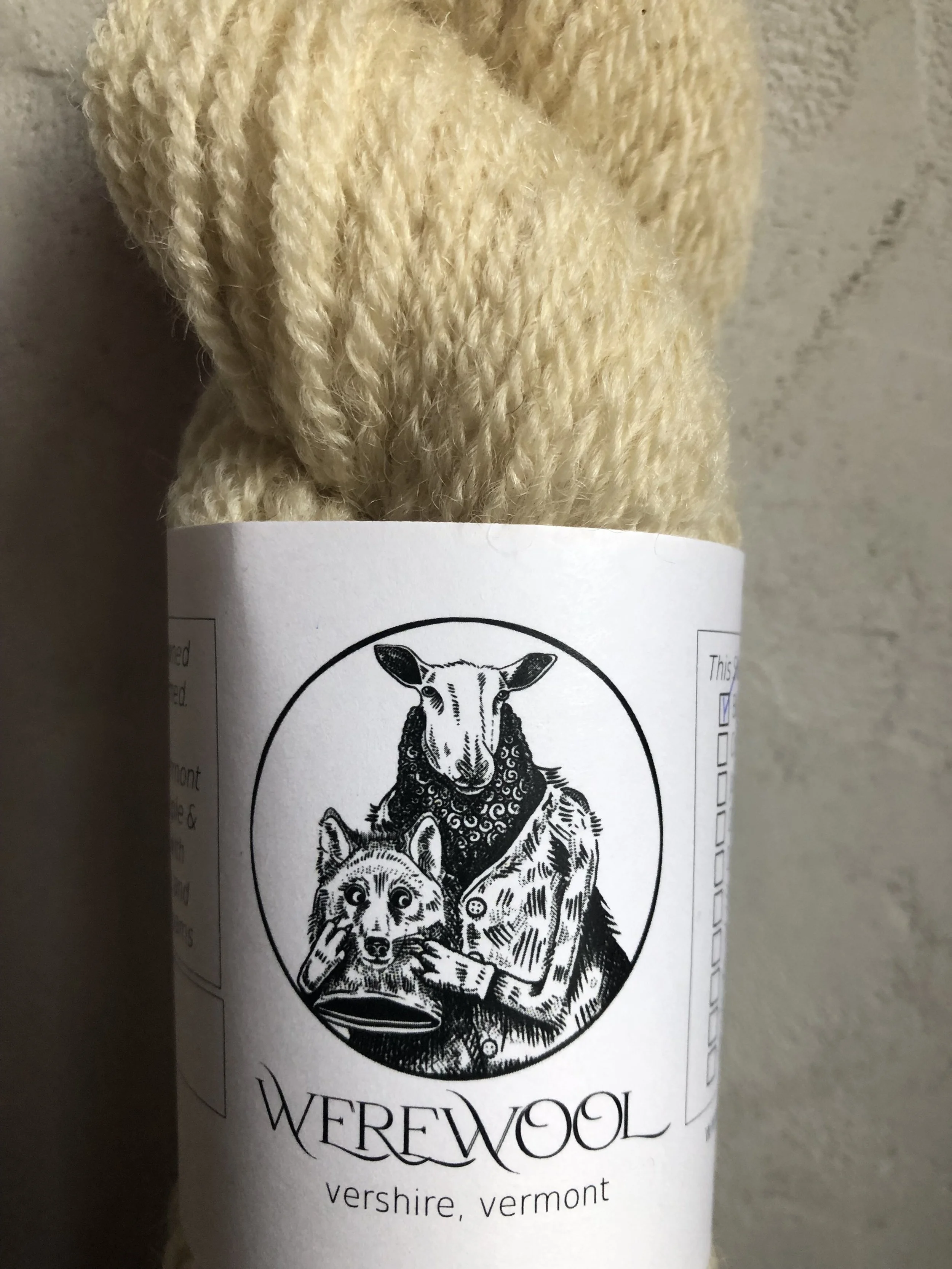 Blue Faced Leicester Yarn natural white