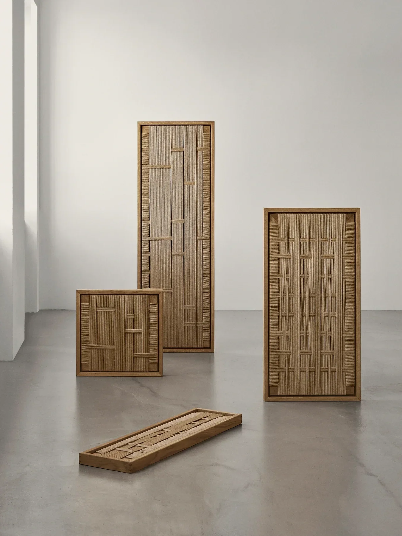 Oak wall frames with Danish cord braiding for Make Nordic