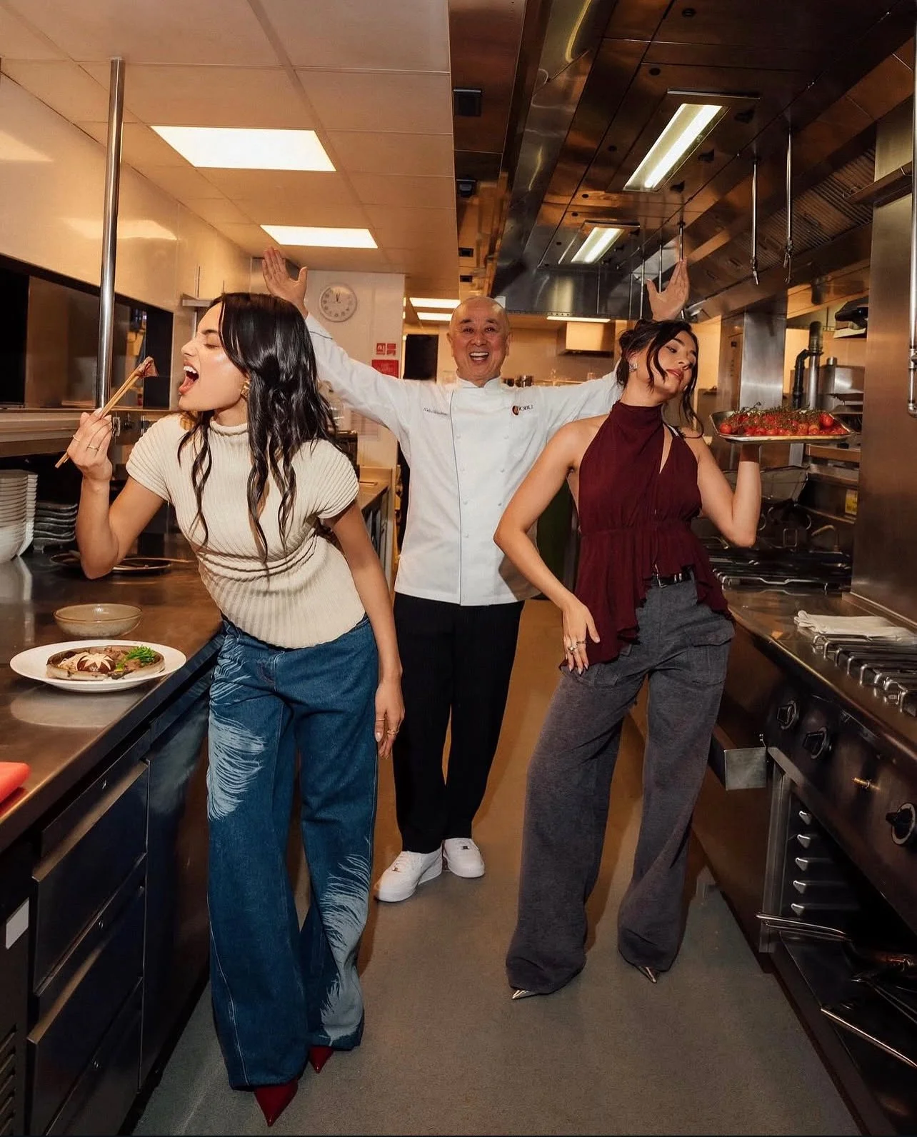 Sabrina Bahsoon, Nobu Matsuhisa & Tania Shroff, Nobu Event