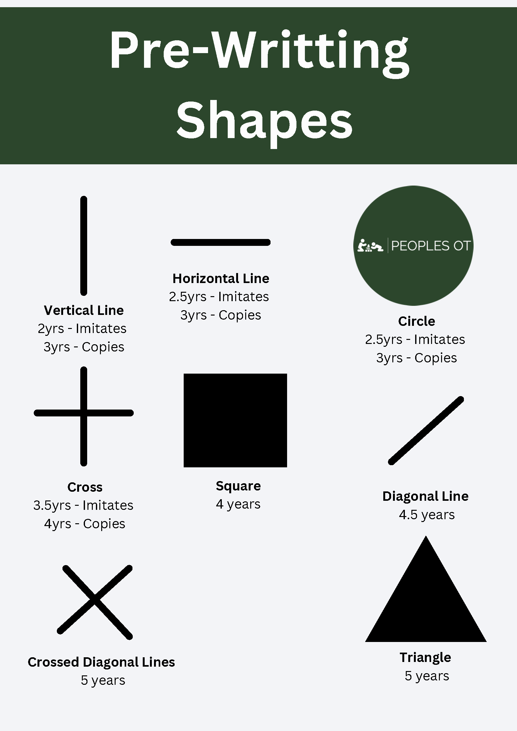 Pre-writing Shapes