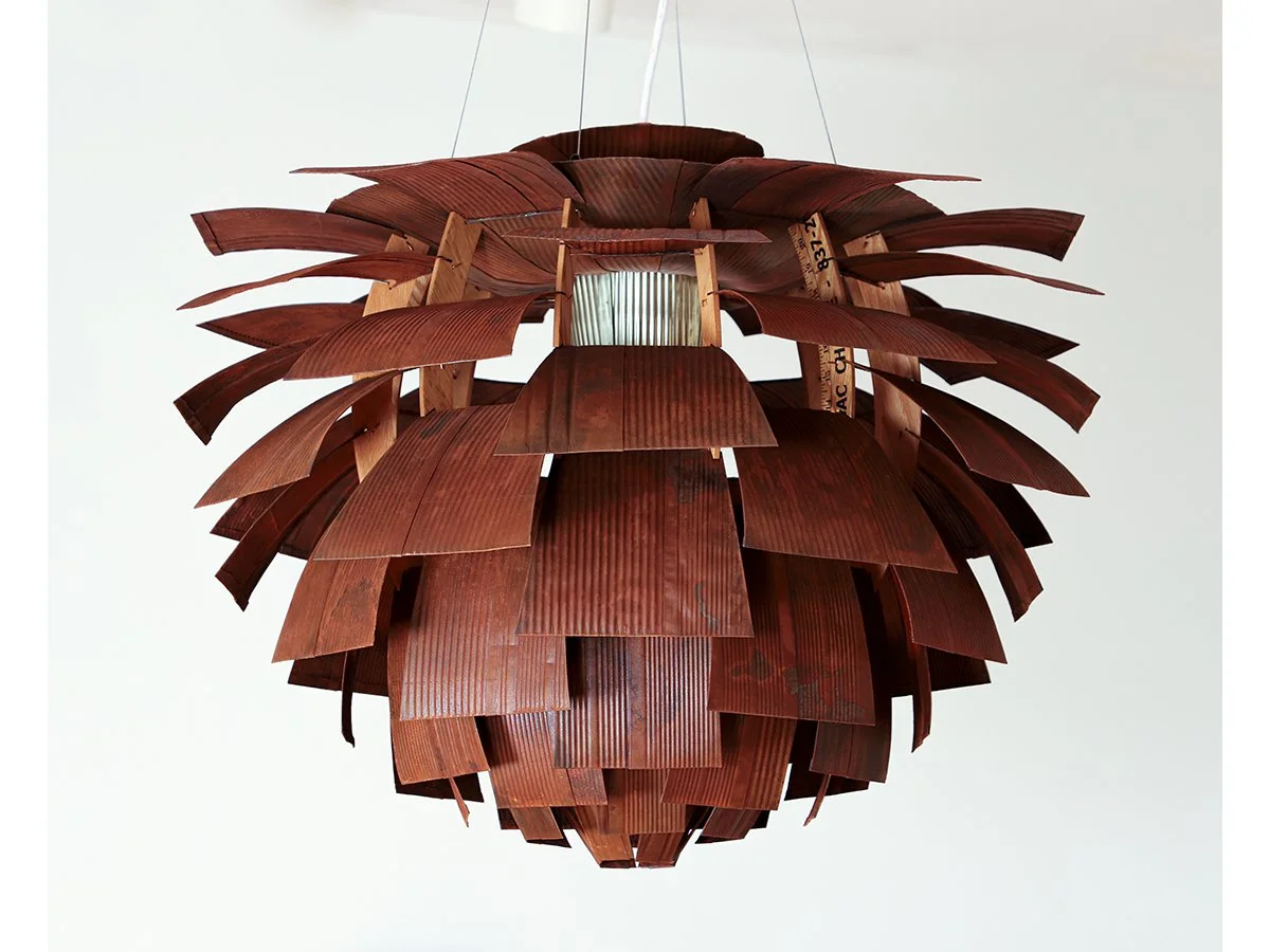 Bean Can Chandelier