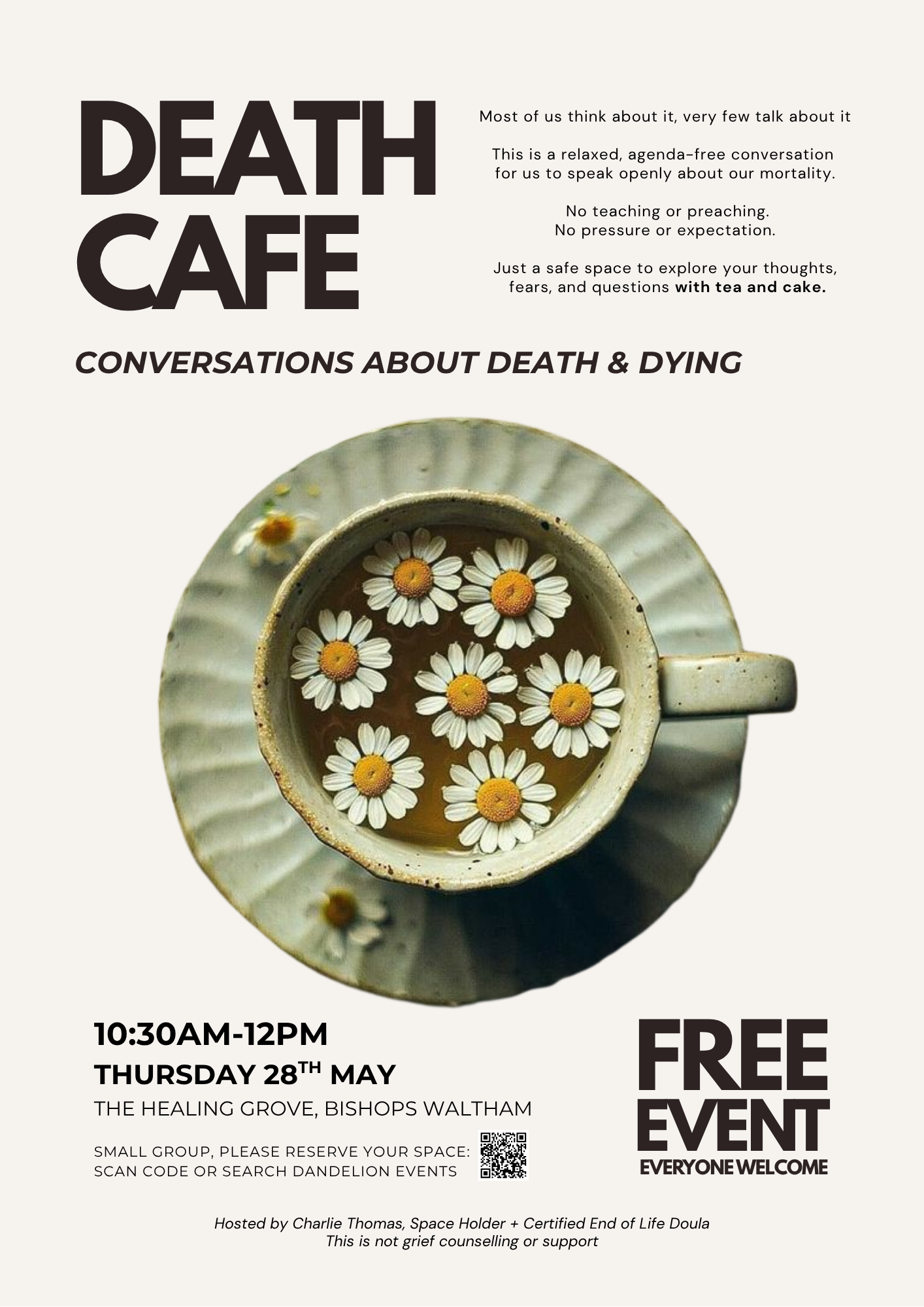 Death Cafe; Conversations about Death & Dying