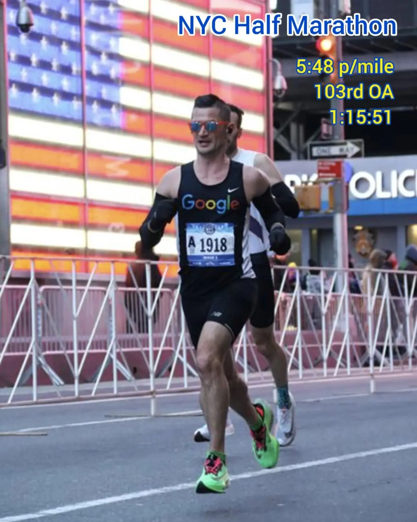 Bad races happen, but they don't have to disappoint. I knew by mile two that I'd miss sub-1:14, but I committed to salvaging every second I could. I had to recommit myself every minute, and each time was more of a battle. 
..
I'm not happy with the t