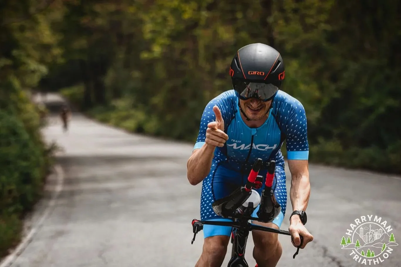 A few more shots from my overall win at the #HarrymanTri. Can't say I wasn't trying to have fun out there! A mini review:
..
#Swim, just look at it, what a location. Cold, but flat and easy to sight.
..
#Bike, whew. I'm glad it was scenic because tho