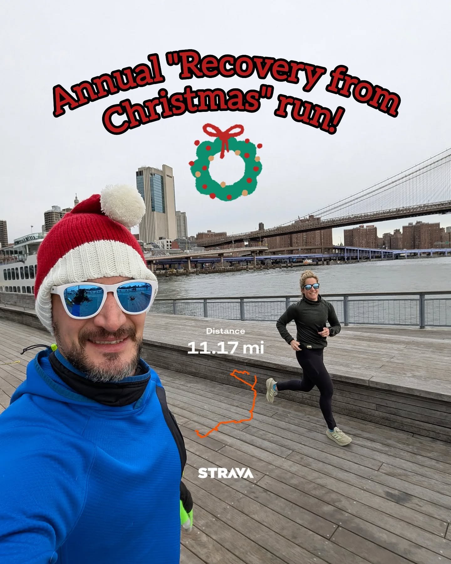 A bit tougher to get out the door today after weeks of battling the "not COVID" bug that seems to have hit everyone in NYC, still the Christmas tradition continues! Tired, cold, and beat up from the holidays, but it still feels better to ge