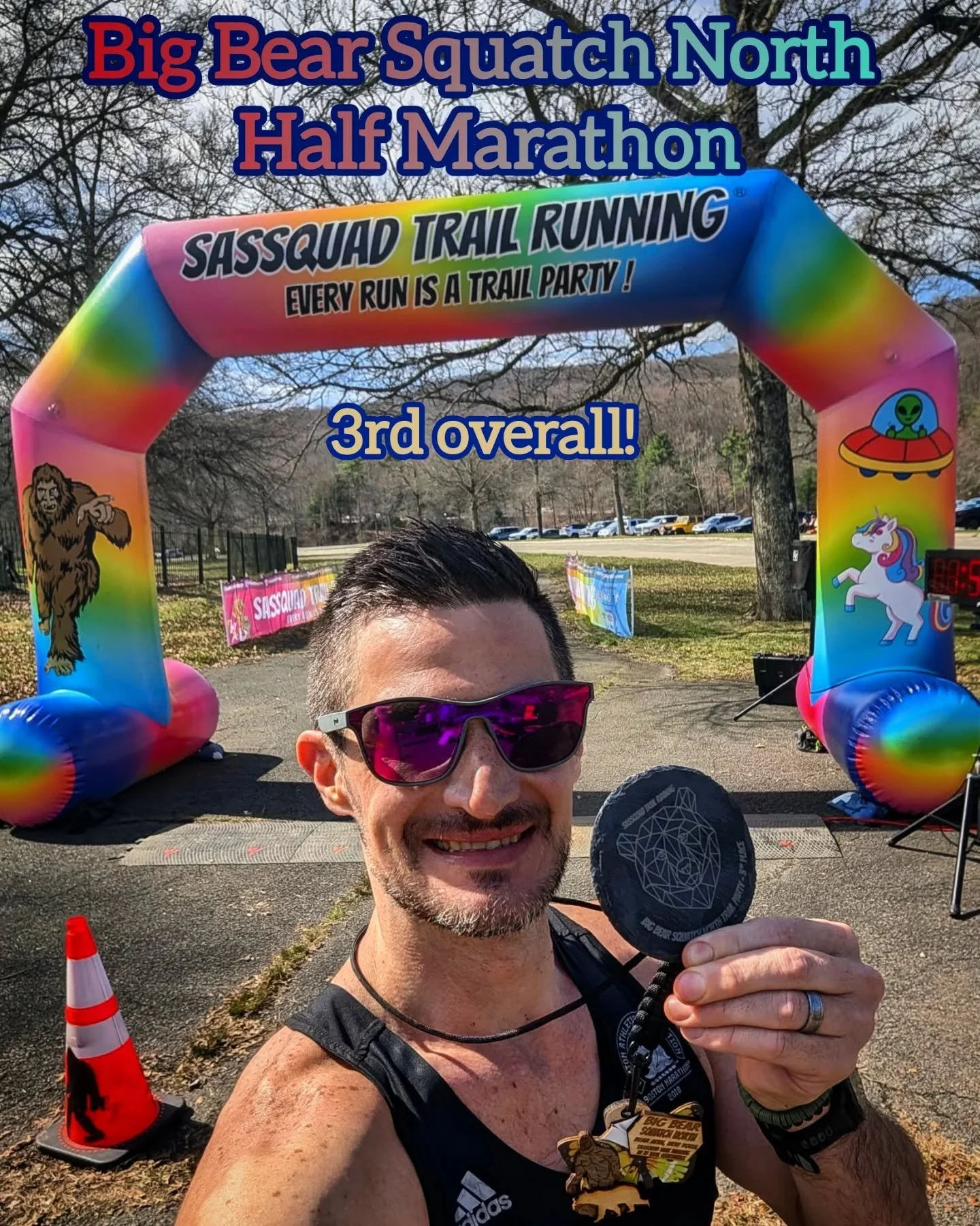 Capped off a big training week with a 3rd Overall at the Big Bear Squatch North Half Marathon! It was an amazing race, run by awesome people, and everyone I met there was great. I'll definitely be back to every @sassquadtrailrunning race I can find. 