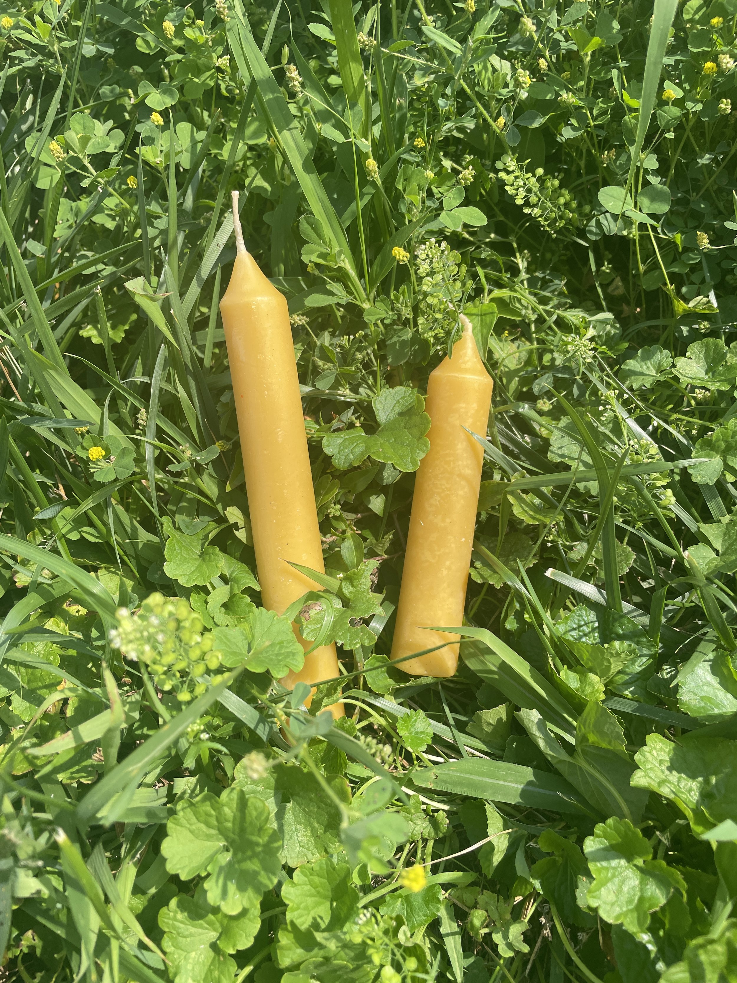 Chime Set: 2 Candles, 100% Beeswax