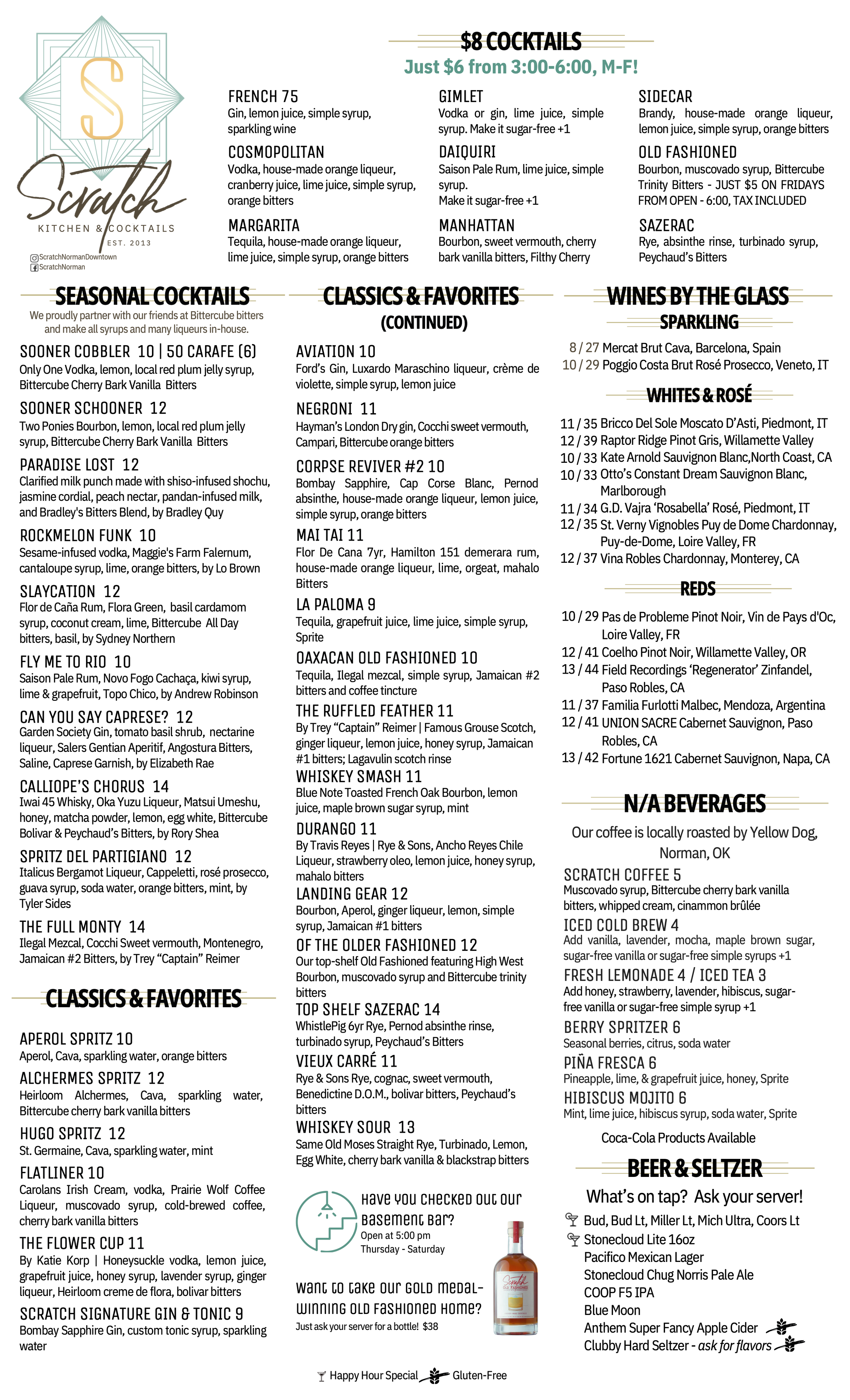menus | Discover Your Favorite Dishes – Order Now — Scratch Norman
