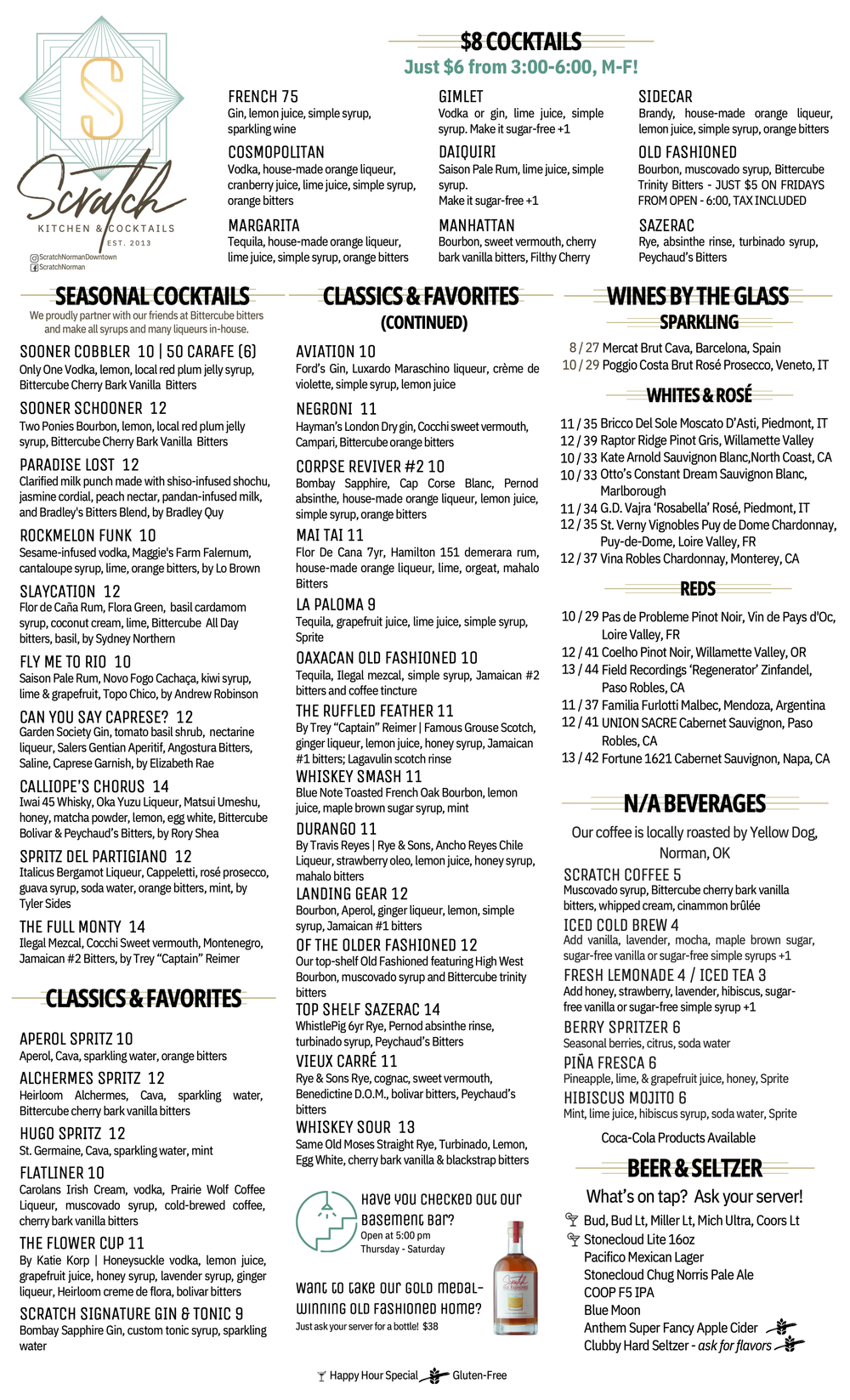 menus | Discover Your Favorite Dishes – Order Now — Scratch Norman