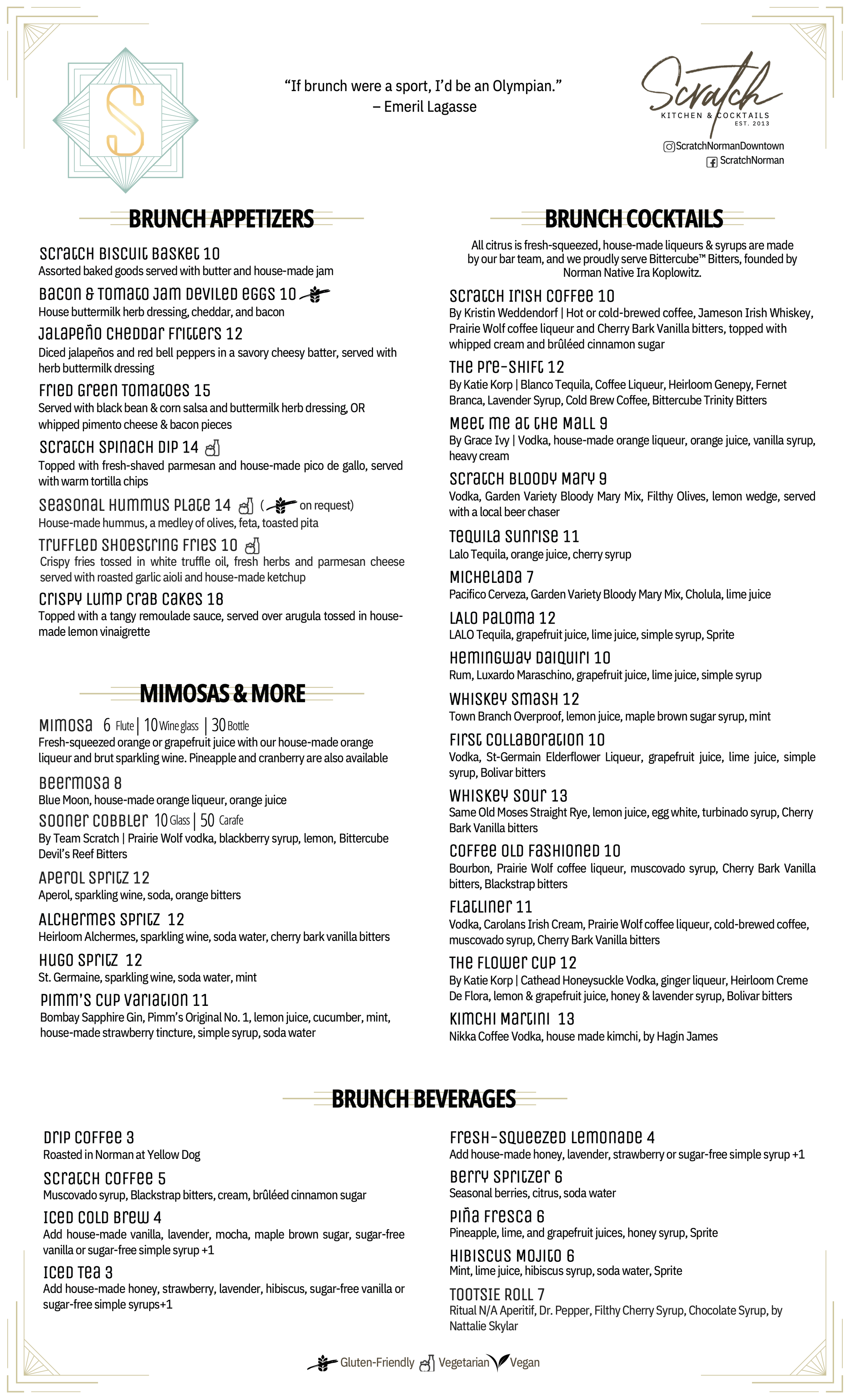 menus | Discover Your Favorite Dishes – Order Now — Scratch Norman