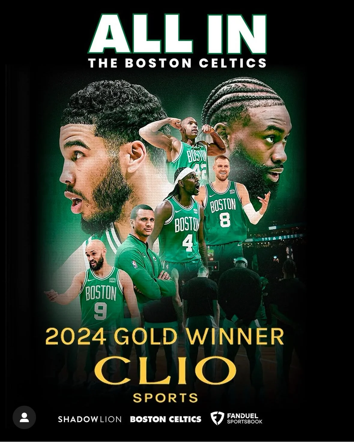 Celtics ALL IN composer gold clio award music producer for celtics agency