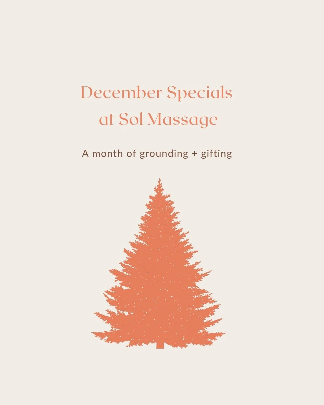 A little mid-month roundup of the December specials happening at Sol Massage ✨

Whether you&rsquo;re gifting healing, receiving healing, or bringing someone you love into the community, there&rsquo;s a cozy offer waiting for you this month. 🎁

Swipe
