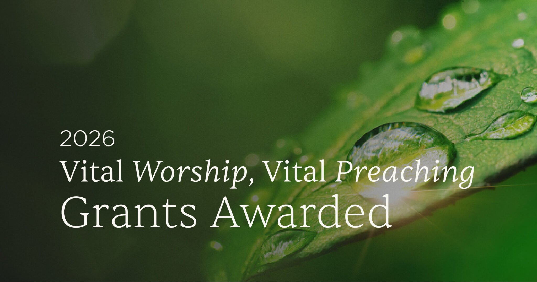 CICW announces next round of worship and preaching grants