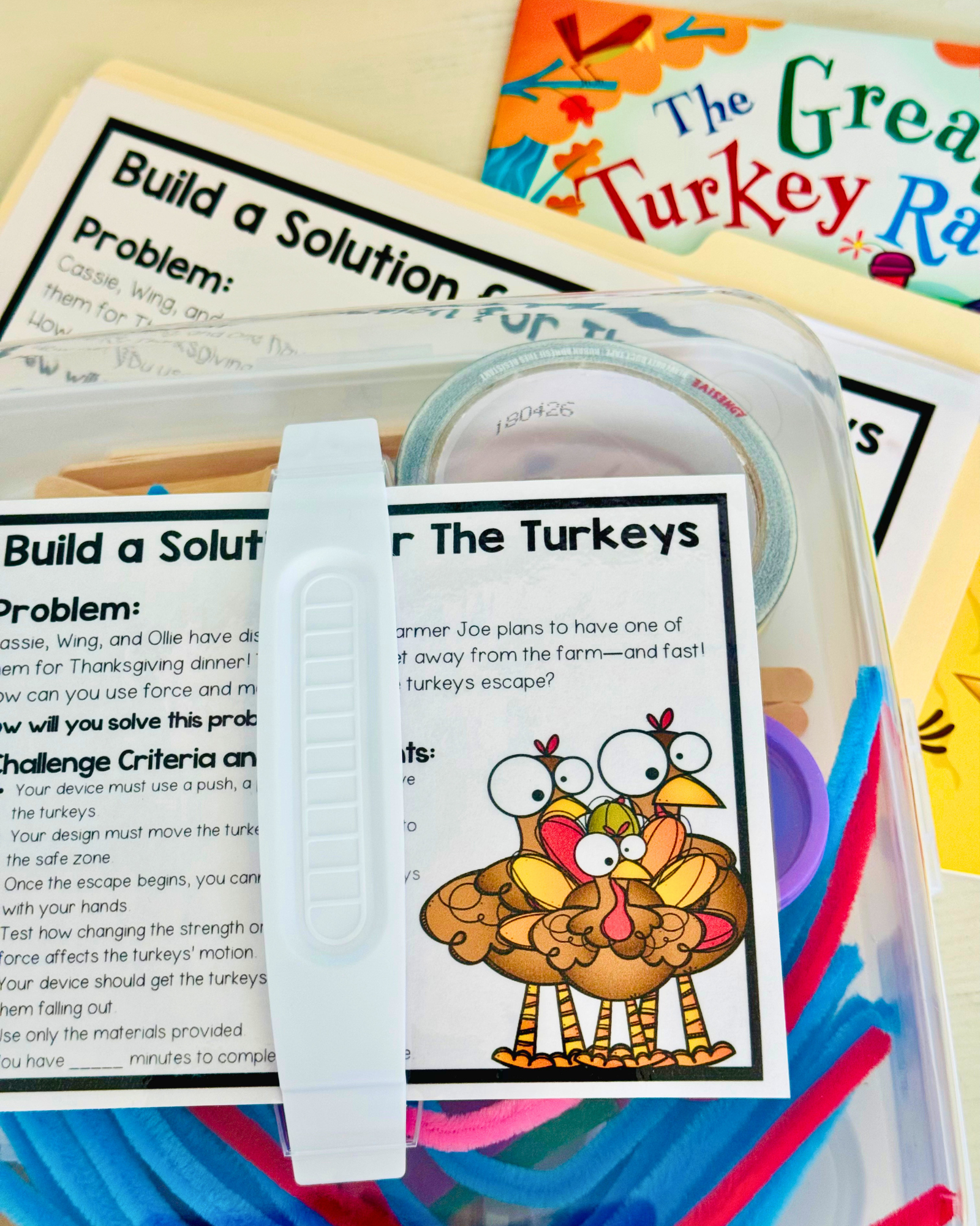 The Great Turkey Race STEM Story Box