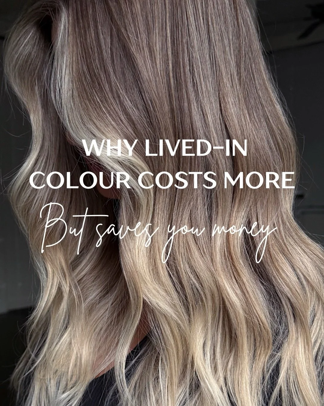 Not all blonde maintenance is created equal.💫

Frequent quick highlight appointments may seem cheaper &mdash; but they often require visits every 4&ndash;6 weeks.

Lived-in colour is designed to grow out seamlessly so your blonde stays beautiful for