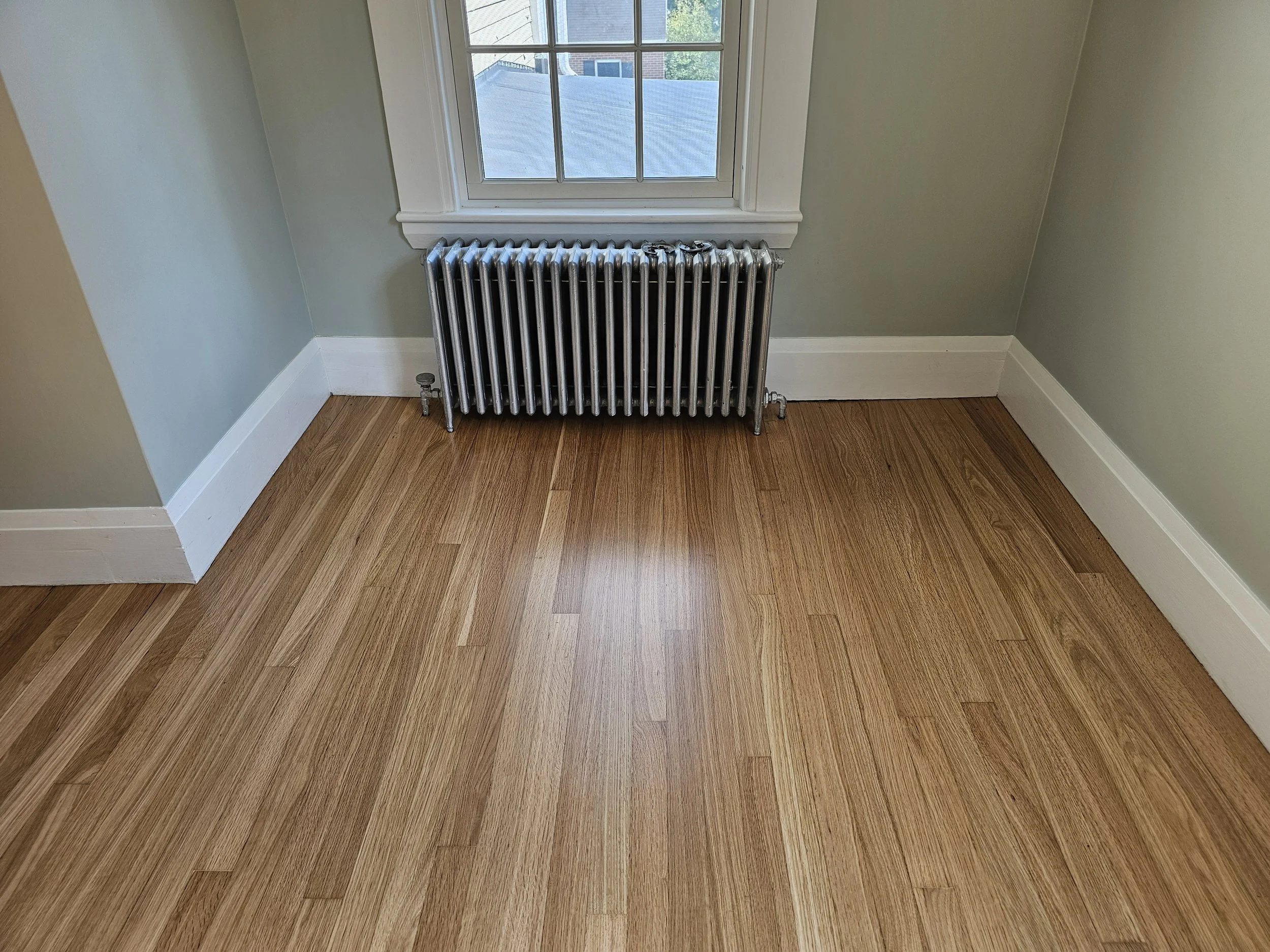 Sand and refinish oak flooring, Yarmouth 2025