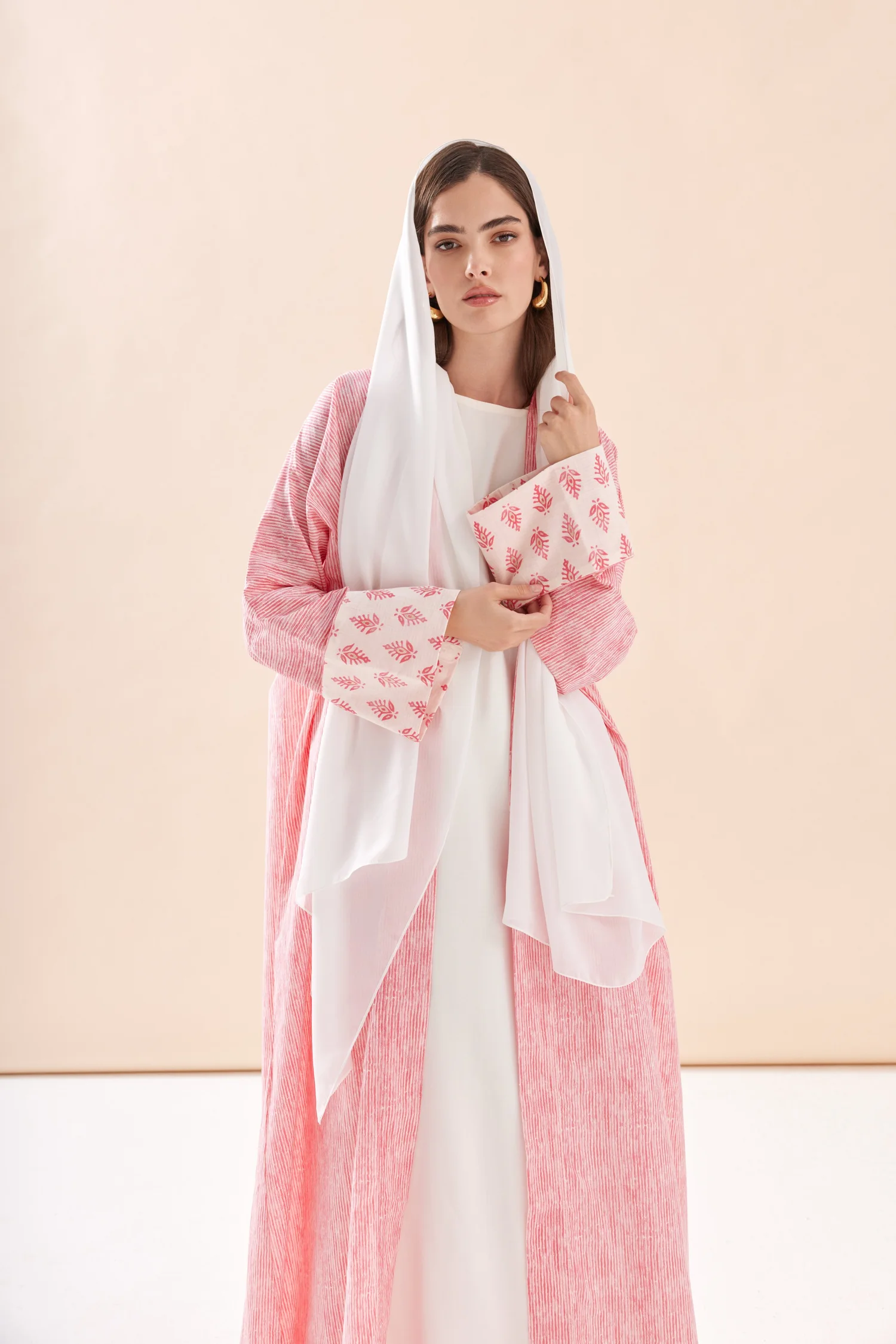 dusty pink abaya dress BELLA ABAYA DUSTY PINK – Husna Collection main image 0