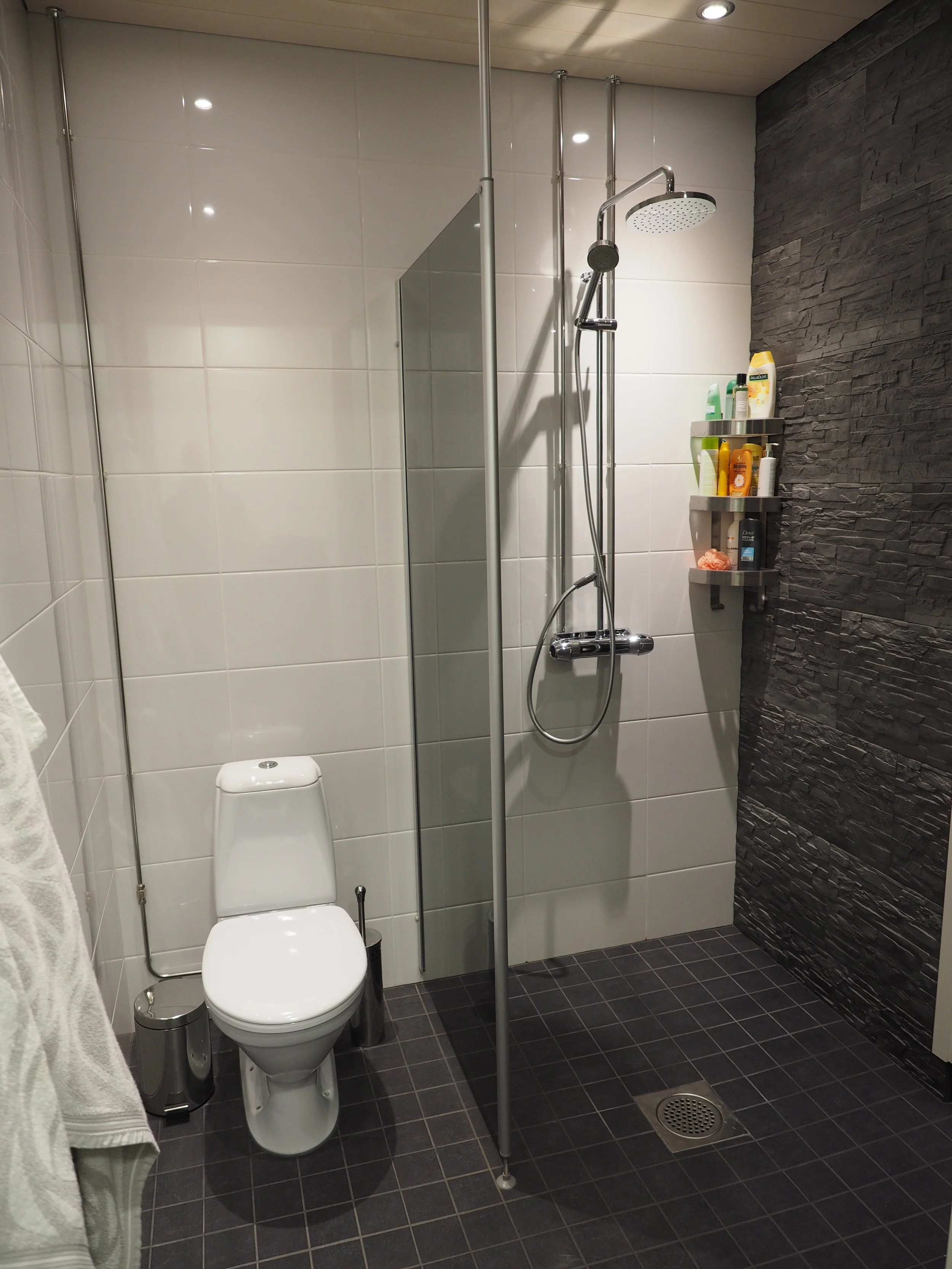 Kylpyhuoneen valaistus ja laatoitus Pori