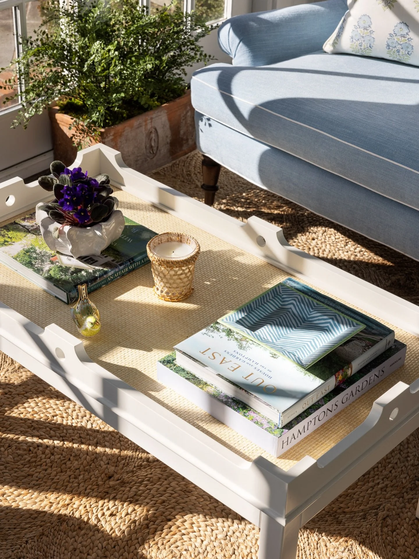 Spring is coming! At a pop of greenery in your home with a simple book or plants!

#springdesign #coffeetablestyling #livingroomdesign #greenhomeaccents #njdeisgner