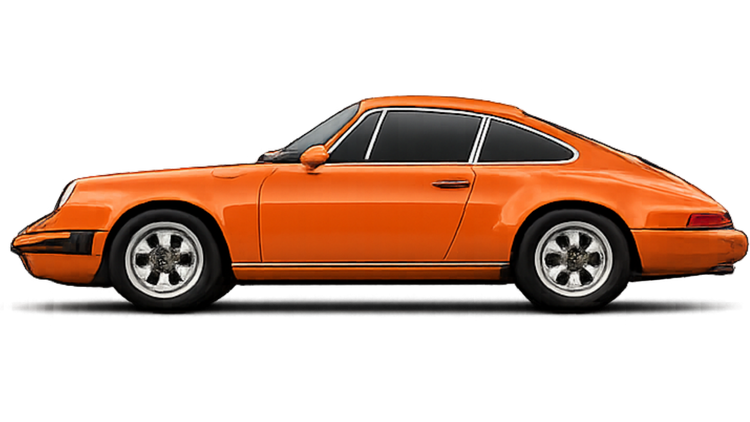 Véhicule avec habillage complet orange