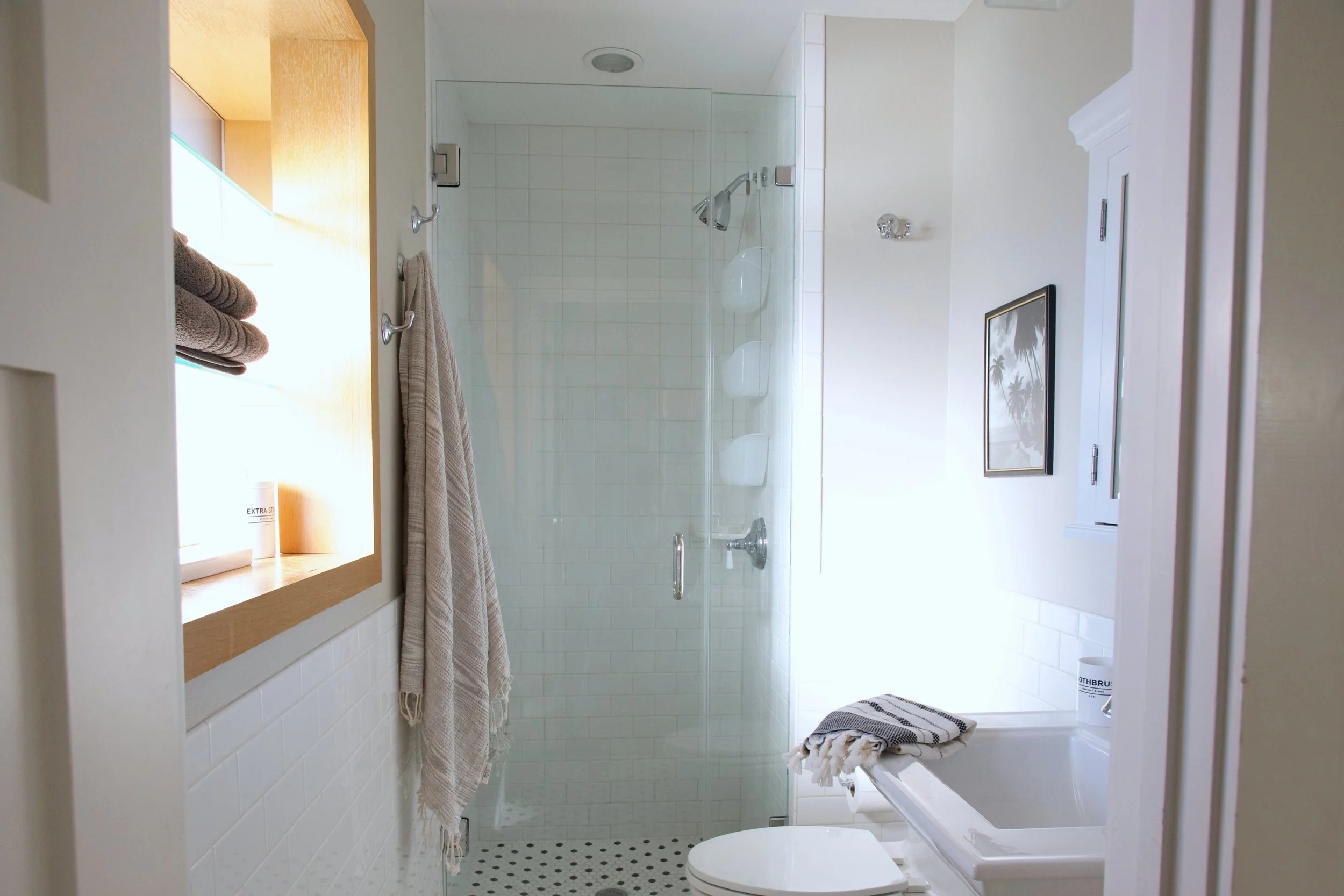 1st Floor Bedroom Ensuite Bathroom with Shower, Toilet & Sink.