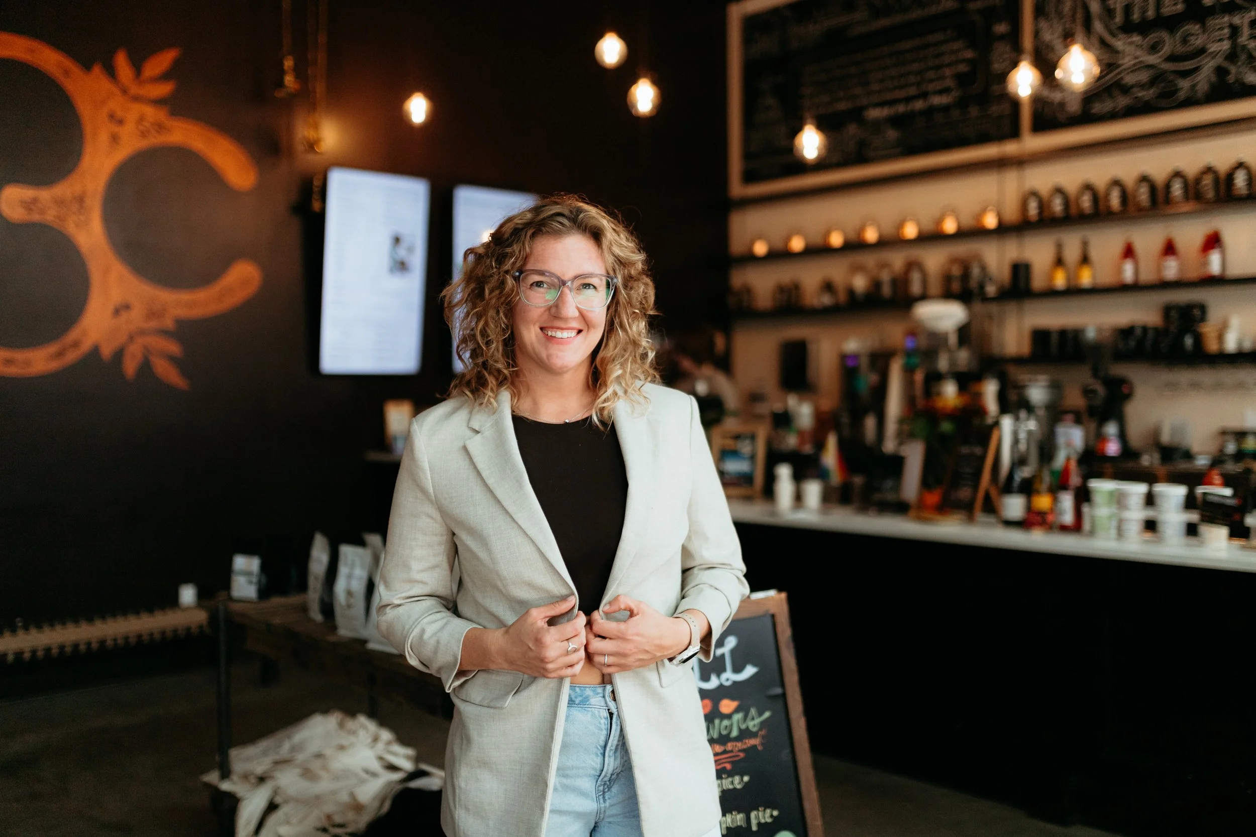 copywriter posing for a professional headshot