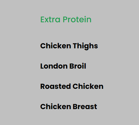 Extra Protein - Meal add-on