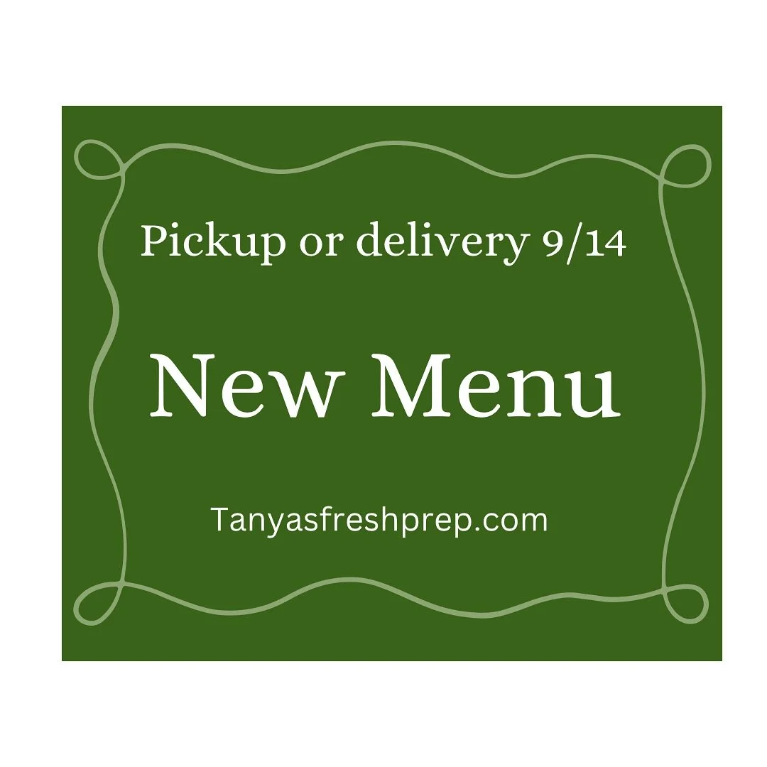 ✨9/14 MENU IS HERE!
🥑Head to Tanyasfreshprep.com and order now! Skip the cooking. Skip the stress. TFP can help!
•LINK IN BIO•
⬇️Comment below- Which meal can you not wait to try?
#MealPrepMadeEasy #HealthyEating #TanyasFreshPrep #Cle