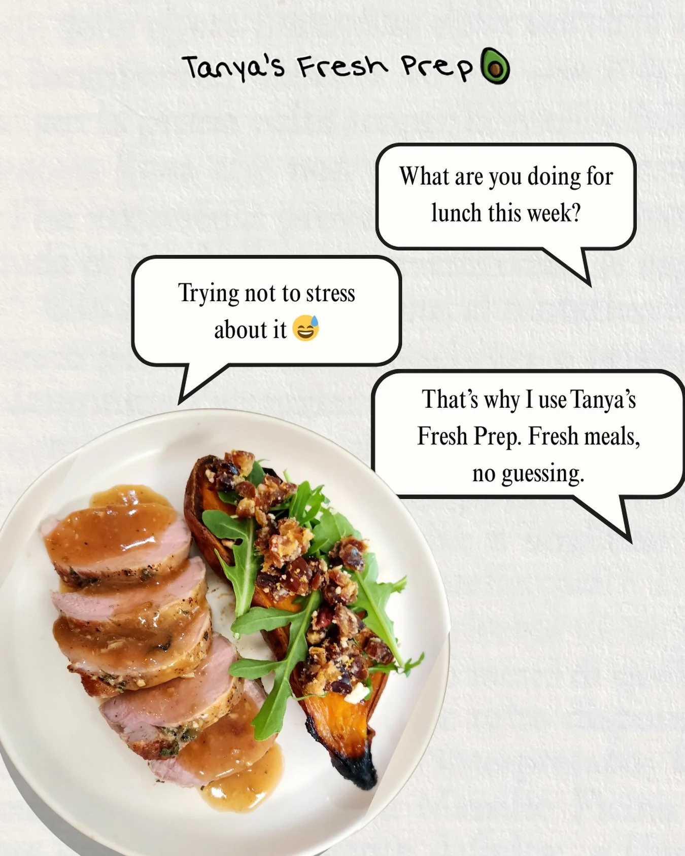 Lunch shouldn&rsquo;t be another thing on your to-do list📋

🥑With Tanya&rsquo;s Fresh Prep, meals are made fresh, balanced, and ready when you are. No guessing, no scrambling, no last-minute drive-thru stops😬Yeah, we&rsquo;ve been there. 

✨💚We l