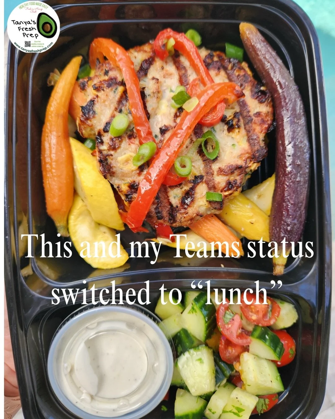 Emails? Meetings? Deadlines? Let Tanya&rsquo;s Fresh Prep handle lunch. That&rsquo;s our specialty anyway! 💁&zwj;♀️

Real life meals that fit your real life schedule. 

💚Click the link in our bio to order meals for pickup or delivery on March 29th.