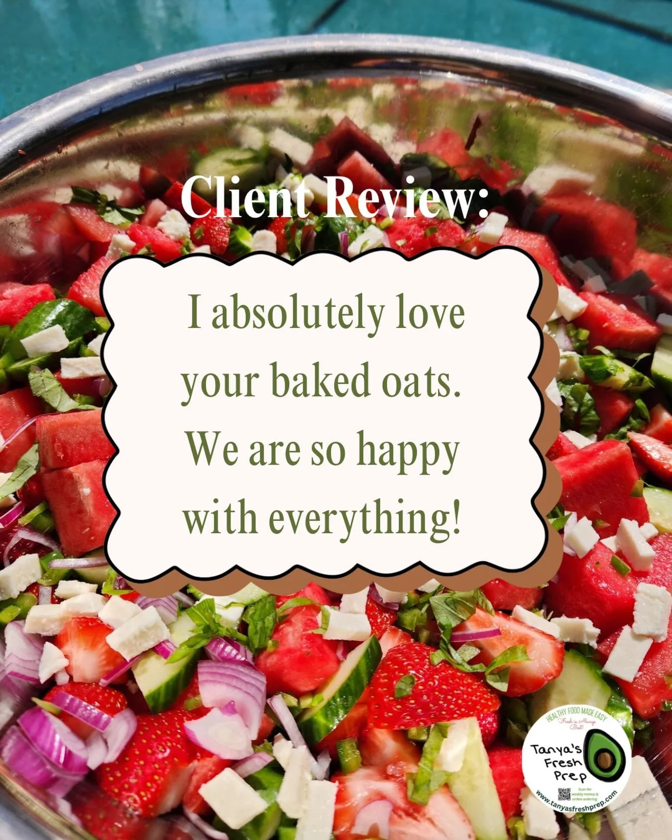 As a small business, every client review matters! We are so thankful for each of you💚

#smallbusiness #healthyfood #mealprep