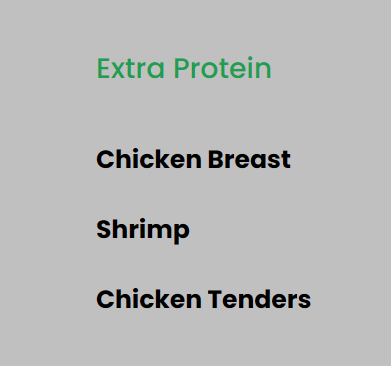 Extra Protein - Meal add-on