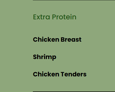 Extra Protein - Meal add-on