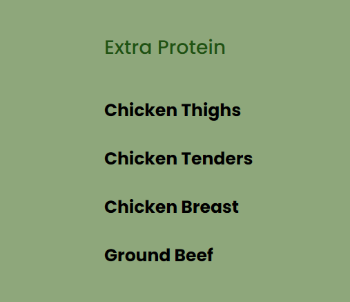 Extra Protein - Meal add-on
