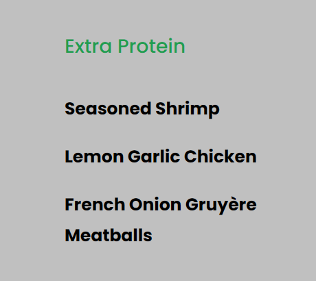 Extra Protein - Meal add-on
