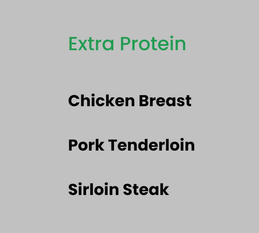 Extra Protein - Meal add-on