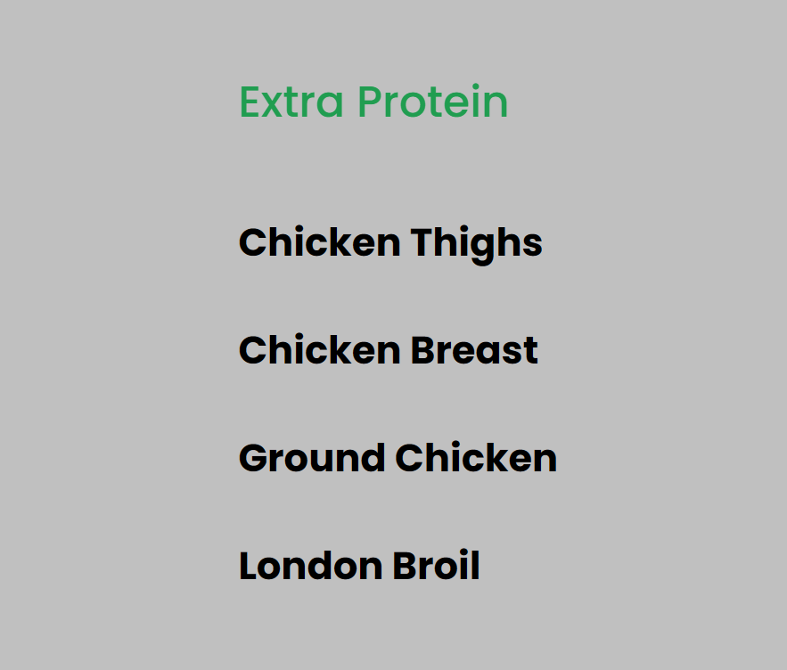 Extra Protein - Meal add-on