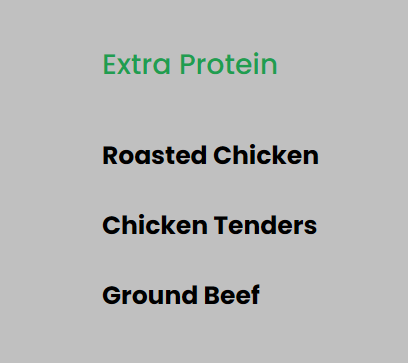 Extra Protein - Meal add-on