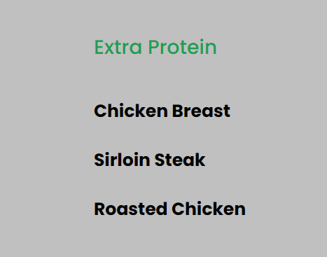 Extra Protein - Meal add-on