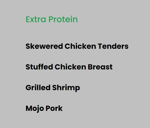 Extra Protein - Meal add-on
