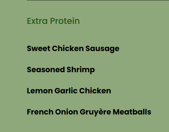Extra Protein - Meal add-on